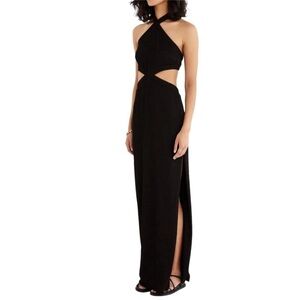 NEW NWT RUMER the Label Cassidy Maxi Dress Ribbed Cutouts